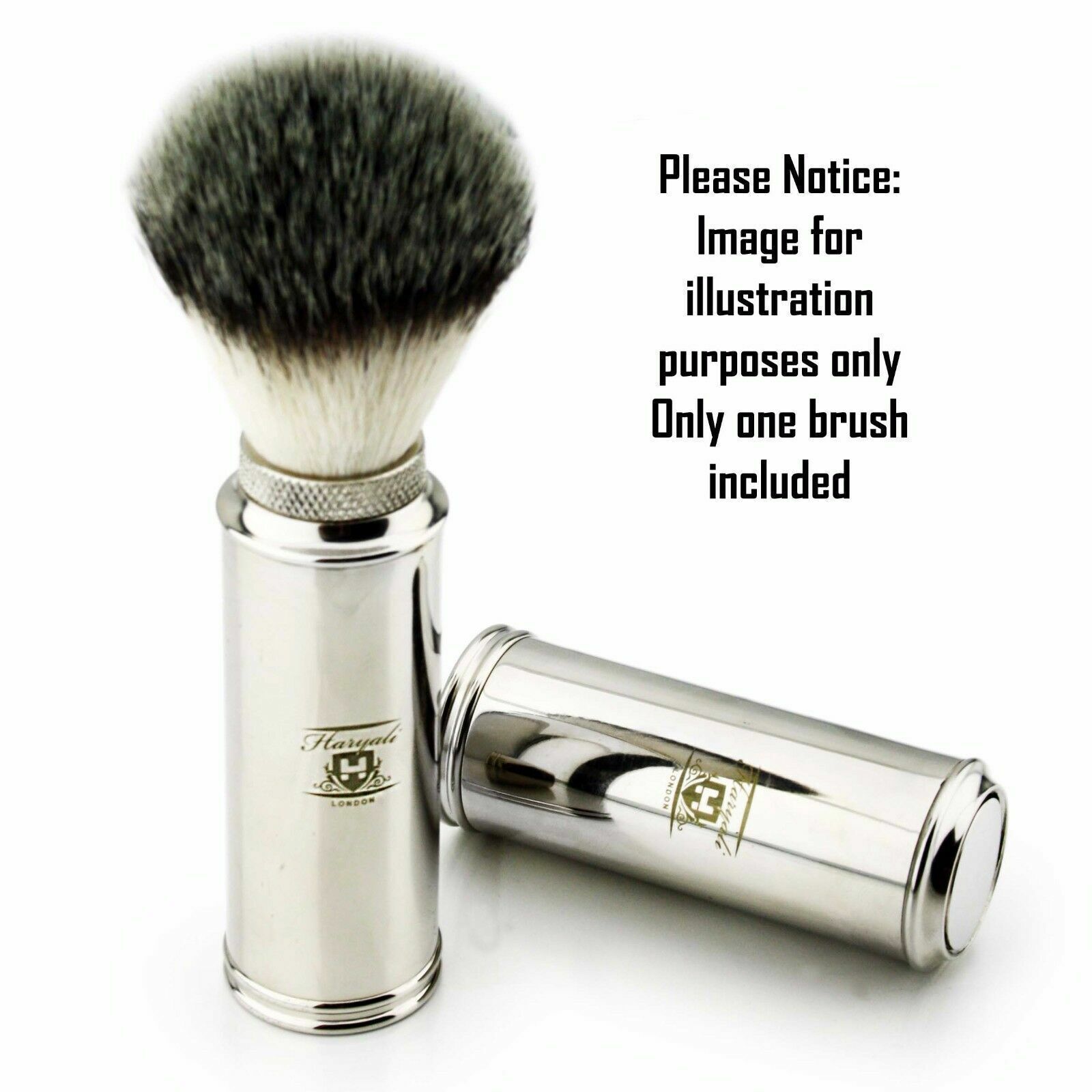Travel Shaving Brush with Stainless Steel Handle