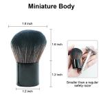 Travel-Friendly Mini Shaving Brush with Pouch