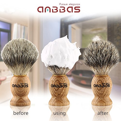 Anbbas Pure Badger Hair Shaving Brush for Men