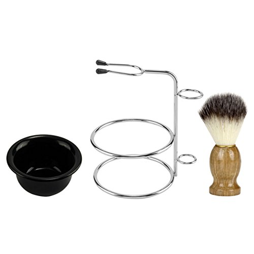 CCbeauty Men's Stainless Steel Shaving Set