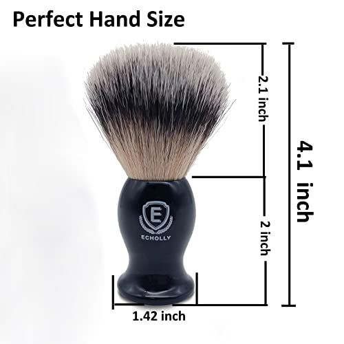 Echolly Luxury No-Shed Shaving Brush for Men