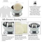 GBS Chrome Wet Shaving Set with Badger Brush