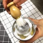 Men's Shaving Brush with Wooden Base and Nylon Hair