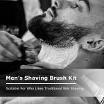 Elvielsl Men's 3 in 1 Badger Hair Shaving Kit
