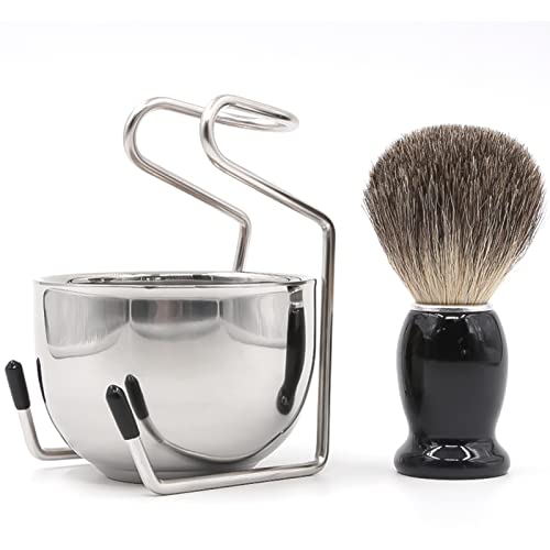Elvielsl Men's 3 in 1 Badger Hair Shaving Kit