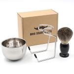 Elvielsl Men's 3 in 1 Badger Hair Shaving Kit