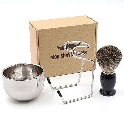 Elvielsl Men's 3 in 1 Badger Hair Shaving Kit