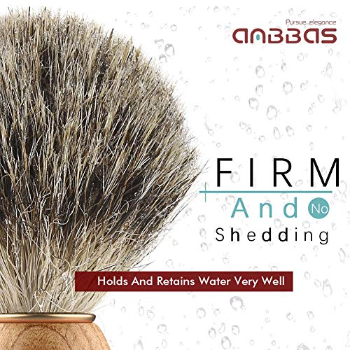 Pure Badger Hair Shaving Brush with Wood Handle