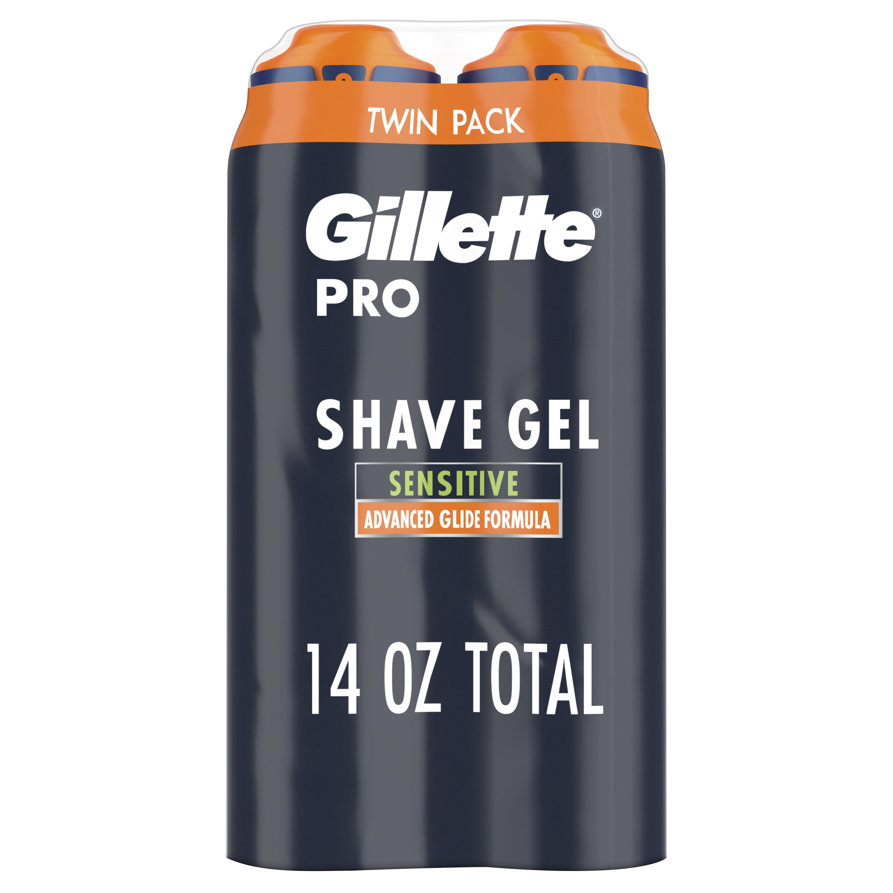Gillette PRO Shaving Gel Twin Pack 14oz