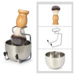 3-in-1 Men’s Shaving Brush Set with Stand