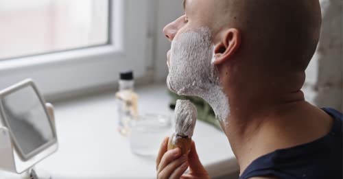 Wood Handled Badger Hair Shaving Brush Set