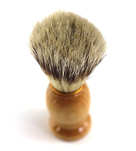 Wood Handled Badger Hair Shaving Brush Set