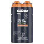 Gillette PRO Shaving Gel Twin Pack 14oz