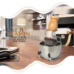 3-in-1 Men’s Shaving Brush Set with Stand