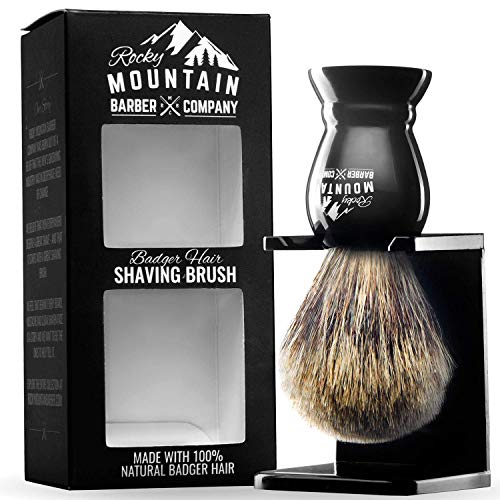 100% Badger Hair Shaving Brush with Stand