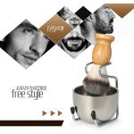 3-in-1 Men’s Shaving Brush Set with Stand