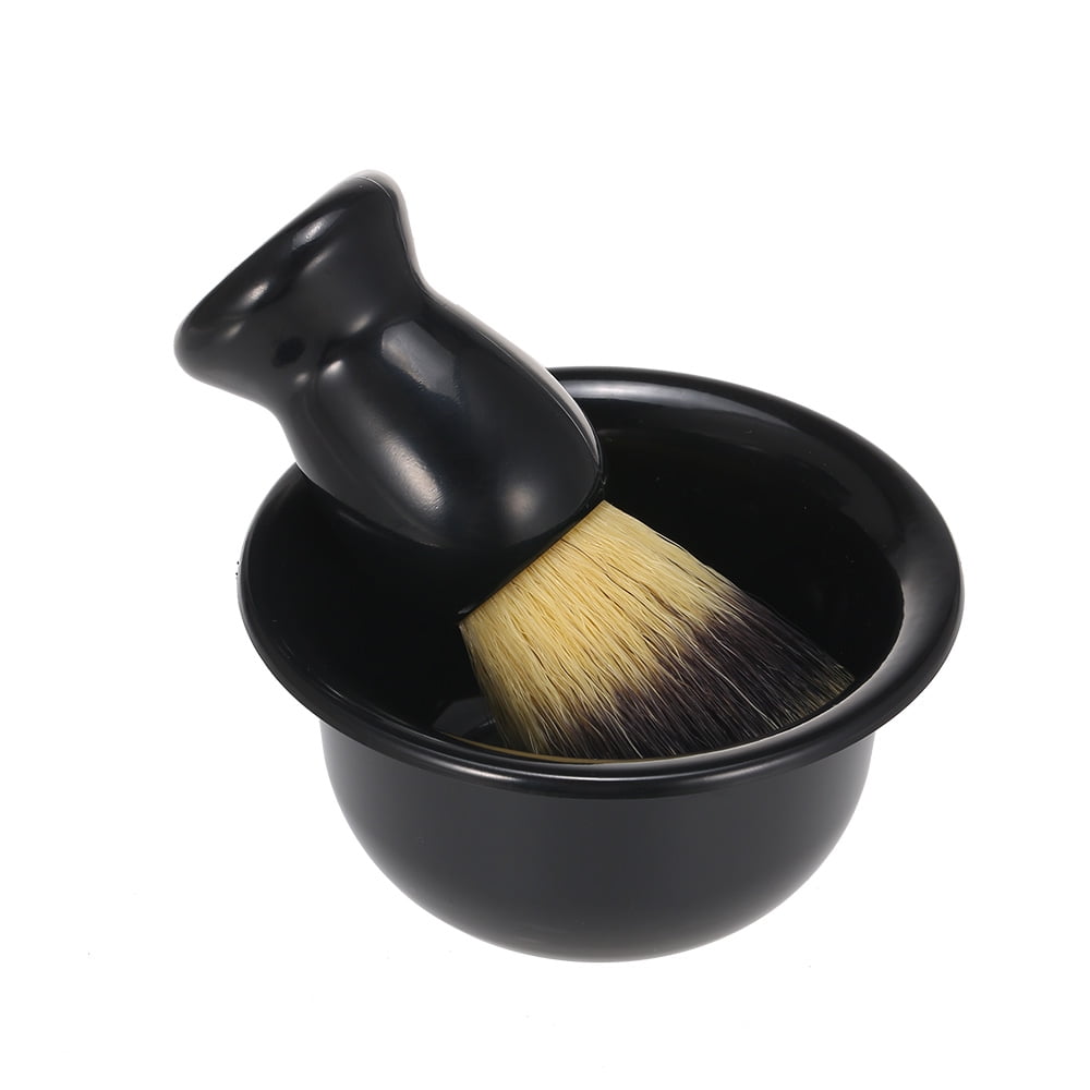Metal Shaving Brush and Bowl Set for Men
