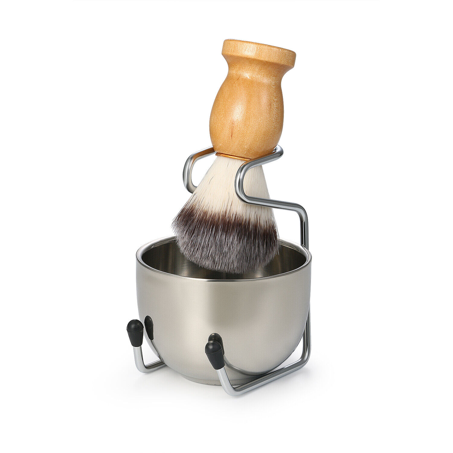 3-in-1 Men’s Shaving Brush Set with Stand