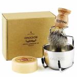 Anbbas Men's Shaving Kit with Wooden Handle