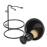 Metal Shaving Brush and Bowl Set for Men