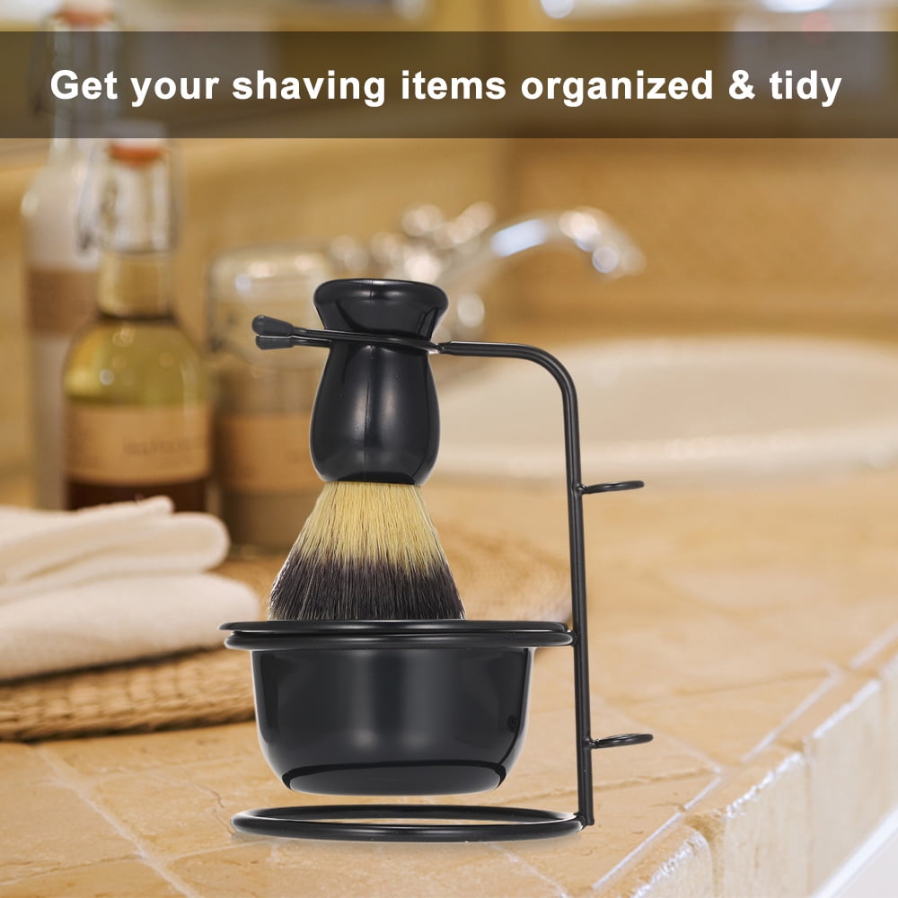 Metal Shaving Brush and Bowl Set for Men