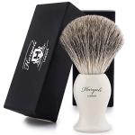 Black Badger Hair Shaving Brush with Ivory Base