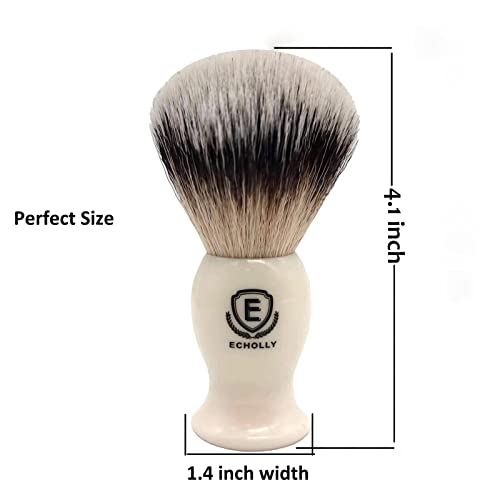 Echolly Premium No-Shed Shaving Brush for Men