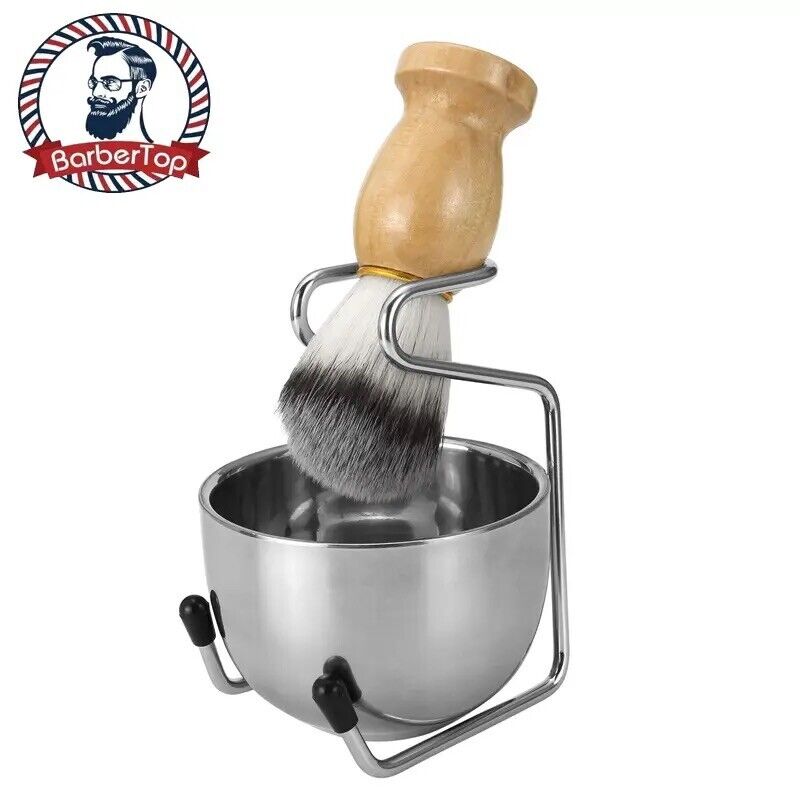 Men's 3-in-1 Wooden Shaving Set with Brush