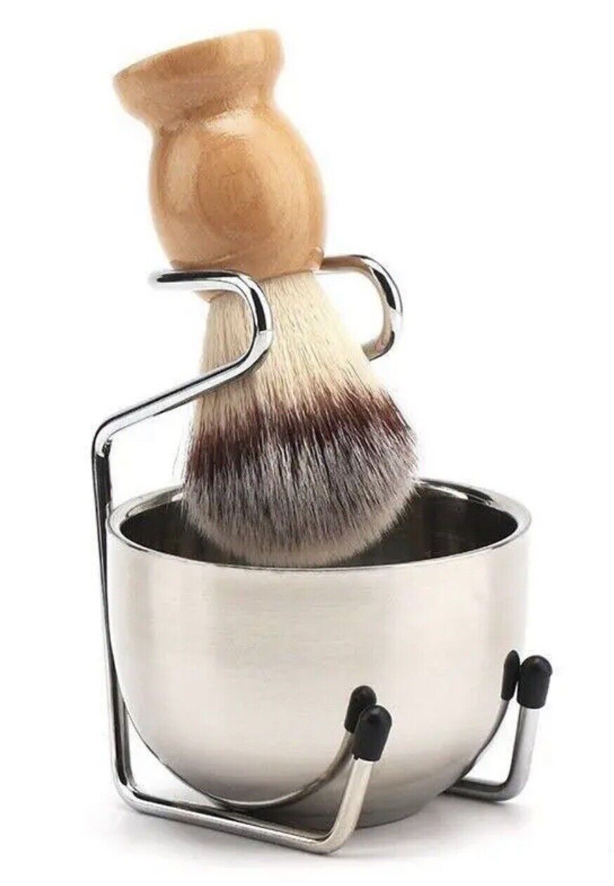 Men's 3-in-1 Wooden Shaving Set with Brush