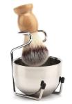 Men's 3-in-1 Wooden Shaving Set with Brush