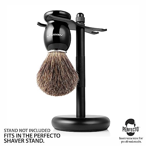 Pure Badger Shaving Brush with Black Handle