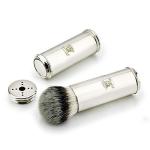 Stainless Steel Travel Shaving Brush with Synthetic Hair