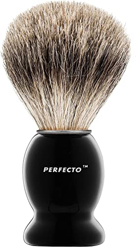 Pure Badger Shaving Brush with Black Handle