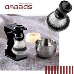 Anbbas 3-in-1 Shaving Brush Set with Stand