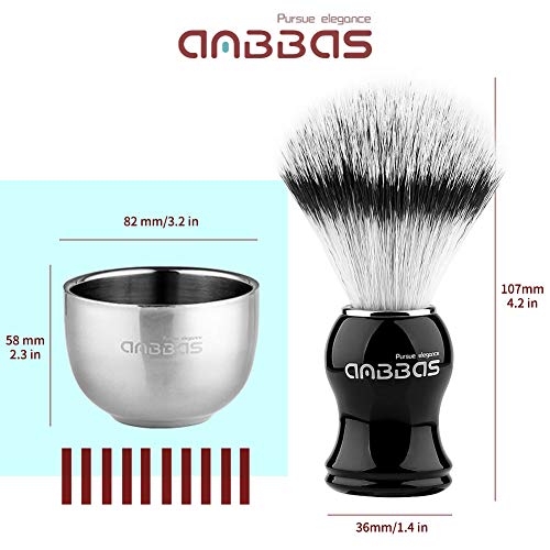 Anbbas 3-in-1 Shaving Brush Set with Stand