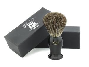 Black Badger Hair Shaving Brush with Brass Handle