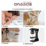 Anbbas 3-in-1 Shaving Brush Set with Stand