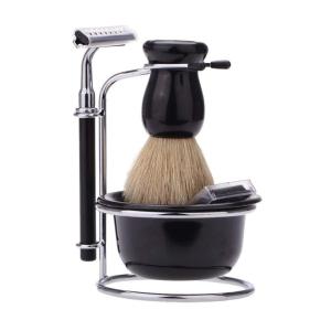 Men's Shaving Brush Set with Stand and Bowl