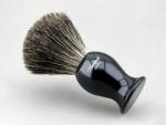 Black Badger Hair Shaving Brush with Brass Handle