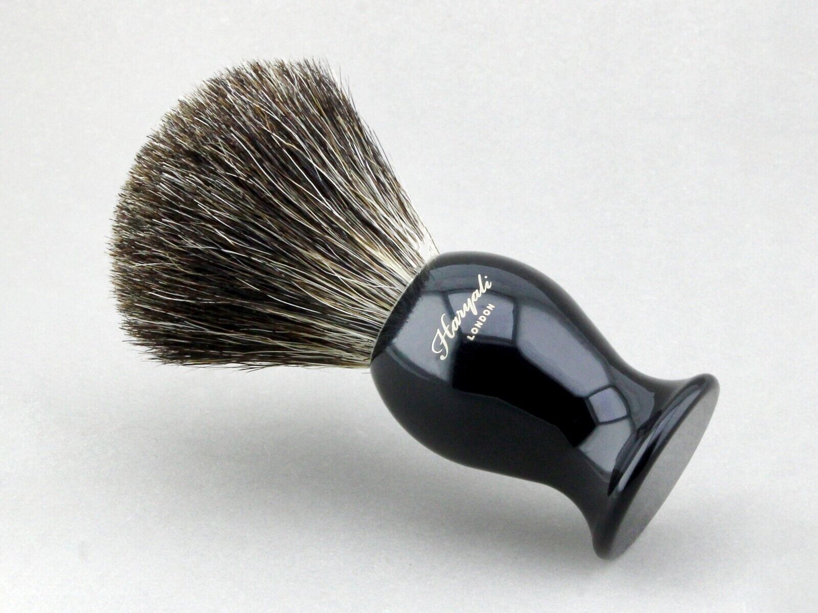 Black Badger Hair Shaving Brush with Brass Handle