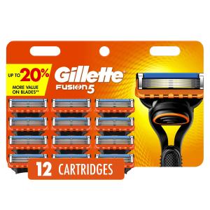 Gillette Fusion5 Men's Razor Blade Refills, 12 Pack
