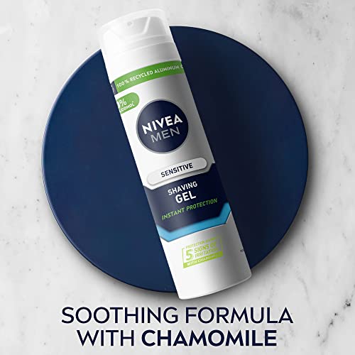 Nivea Men Sensitive Shaving Gel, 200 ml, 6 Pack