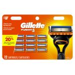 Gillette Fusion5 Men's Razor Blade Refills, 12 Pack