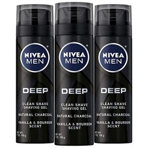 NIVEA Men Deep Clean Shaving Gel, 3 Pack