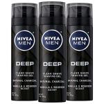 NIVEA Men Deep Clean Shaving Gel, 3 Pack