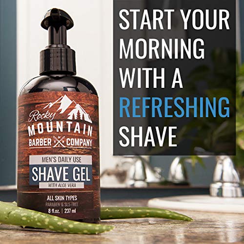 Rocky Mountain Barber Men's Clear Shave Gel - 8oz
