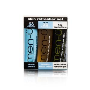 men-u Skin Refresher Kit: Shaving Cream, Wash & Toner