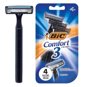 BIC Comfort 3 Disposable Men's Razor - 4 Pack