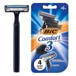 BIC Comfort 3 Disposable Men's Razor - 4 Pack