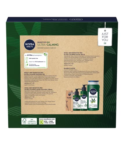NIVEA MEN Sensitive Shower & Shave Care Set